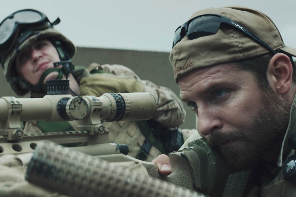 Bradley Cooper as Chris Kyle in American Sniper.