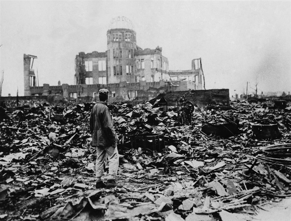 Hiroshima as seen in September 1945. Stanley Troutman/AP