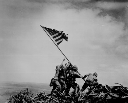 Raising the Flag on Iwo Jima, by Joe Rosenthal / The Associated Press